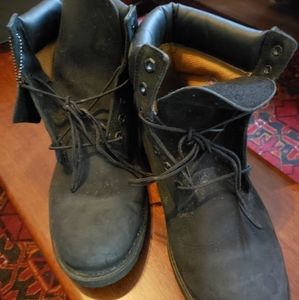 Timberland leather boots black 10M